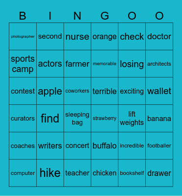 M1 Unit 1, 2, 3 Bingo Card