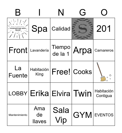 Sheraton Bingo Card