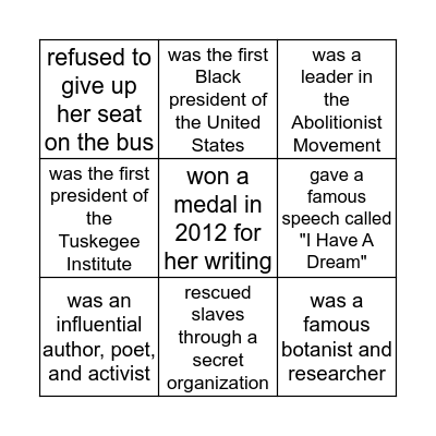 Find someone who... Bingo Card