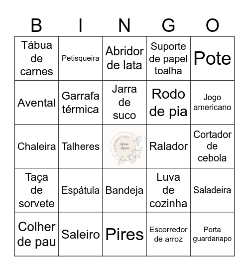 BINGO DA KARINA Bingo Card