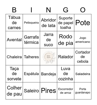 BINGO DA KARINA Bingo Card