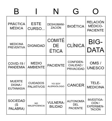 CHIVATO BINGO Card