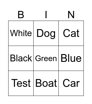 Takeover Bingo Card