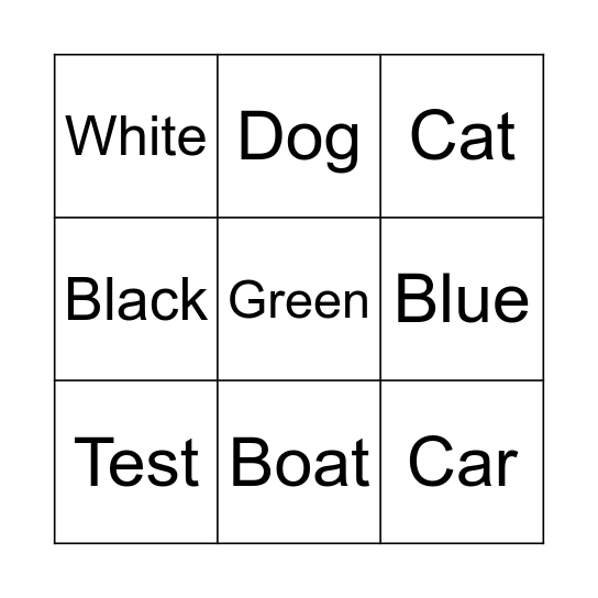 Takeover Bingo Card