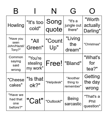 Belonging Week 2023 Bingo Card