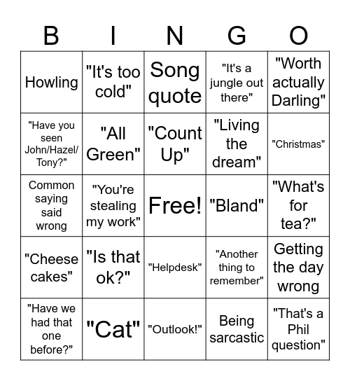 Belonging Week 2023 Bingo Card