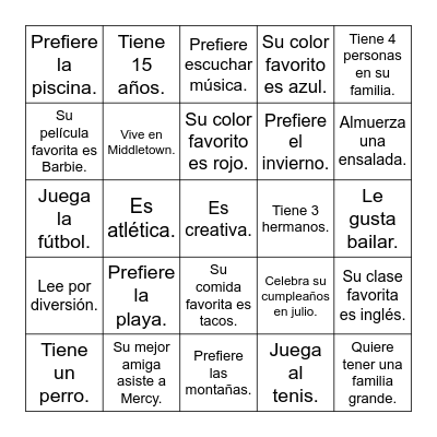 Encuentra a alguien que Bingo Card