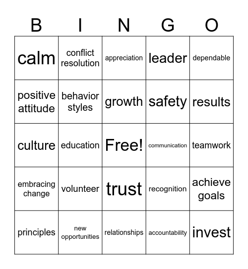 Culture Bingo Card