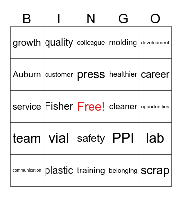 Belonging Week Bingo Card