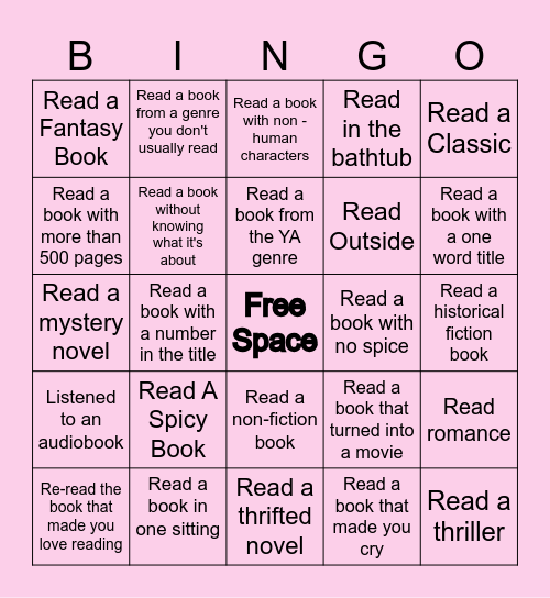 Happy Place Bingo Card