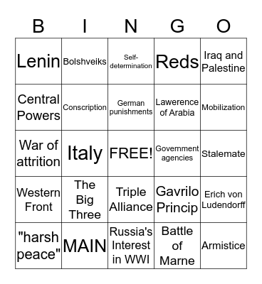 636542 Bingo Card