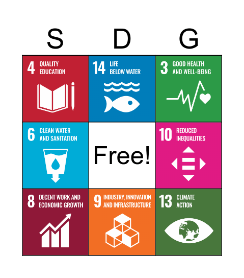 SDG's Bingo Card