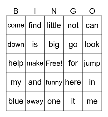 Preprimer A Bingo Card