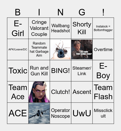 BING BONG Bingo Card