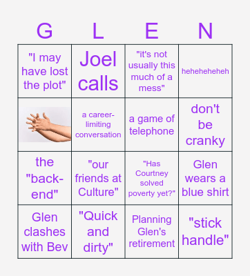 APS Week 'Bing' Bingo Card