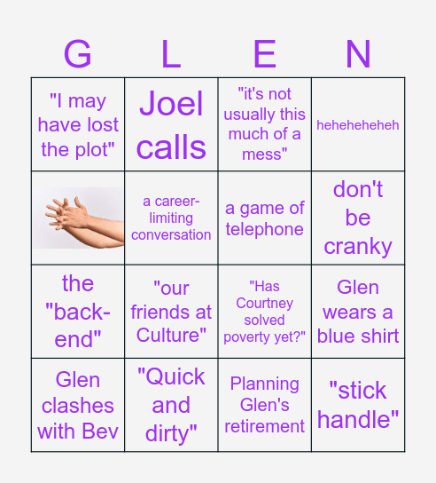 APS Week 'Bing' Bingo Card