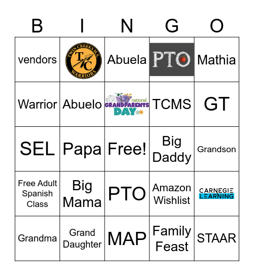 Curriculum and Assessment Bingo Card