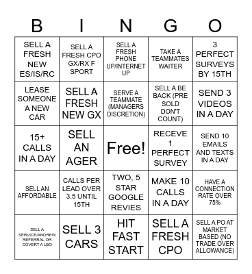 Bingo Card