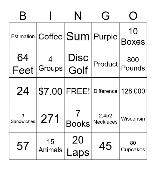 SOL 4.1 and 4.4 BINGO Card