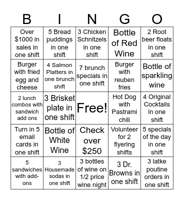 DGS SERVER SALES BINGO!!! Bingo Card