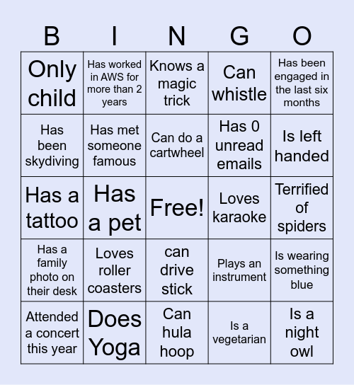 Stat Cats Bingo! Bingo Card