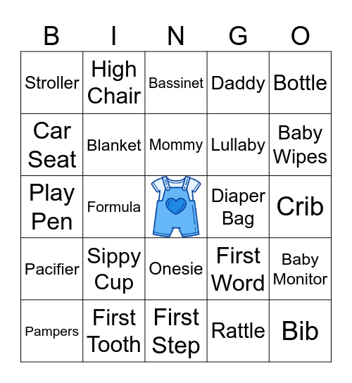 Welcome Baby Martinez! Bingo Card