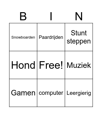 ff Bingo Card