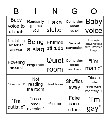 Alastor Bingo Card