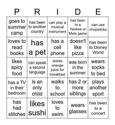 2032 S2S        Find Someone Who....... Bingo Card