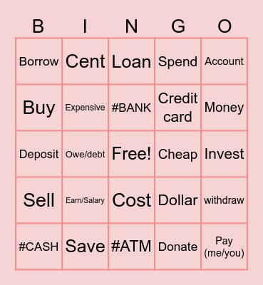 Unit 8 Review Bingo Card