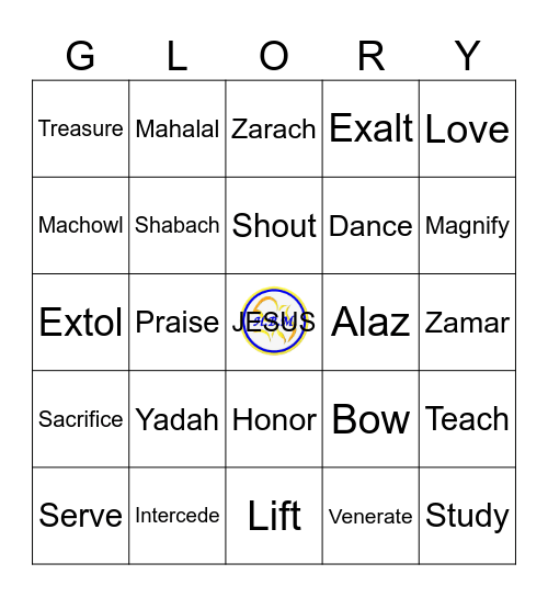 GLORY Bingo Card
