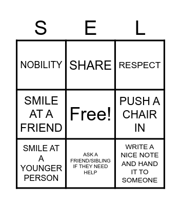 SHORTHORN BINGO Card