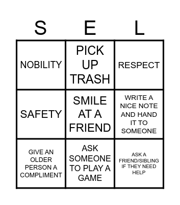 SHORTHORN BINGO Card