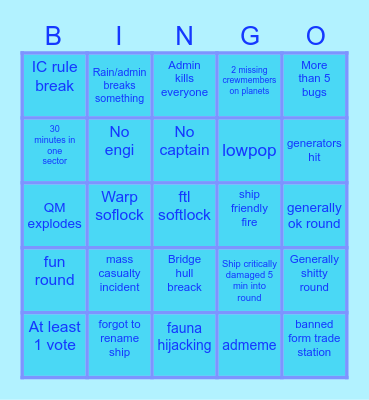 Ekrixi BINGOOOOO! (By Nuga) Bingo Card