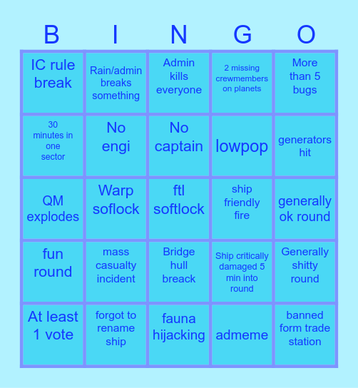 Ekrixi BINGOOOOO! (By Nuga) Bingo Card