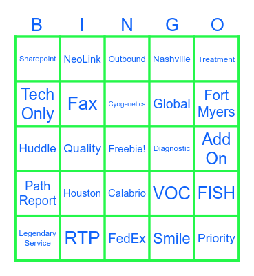 Client Services Week 2023 BINGO Card