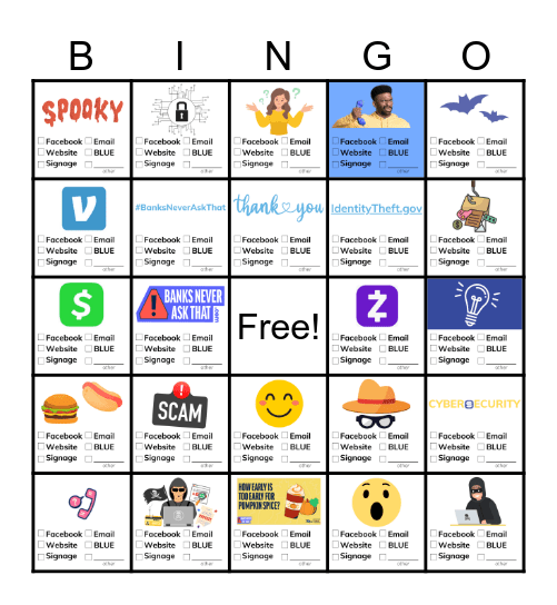 CYBERSECURITY BINGO! Bingo Card