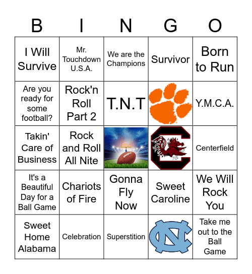 Sports BINGO Card