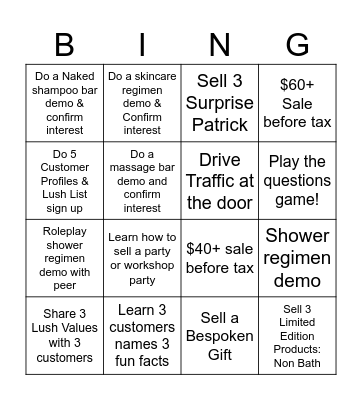 Fun Fri Yay Bingo Card