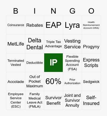 IP Benefits Boot Camp Bingo Card