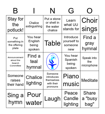 Ingathering 2023 Bingo Card