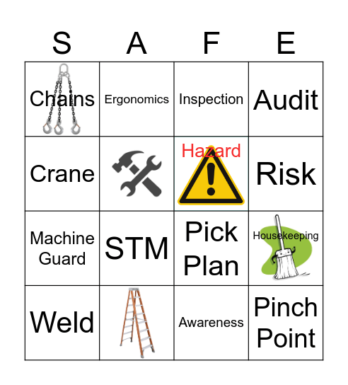 Safety Bingo Card