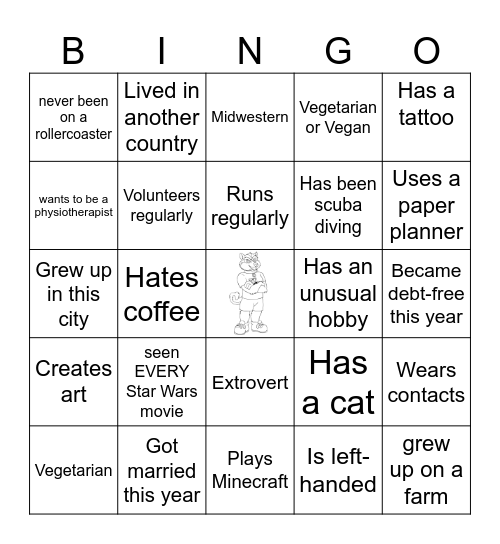 Get to Know Bingo Card