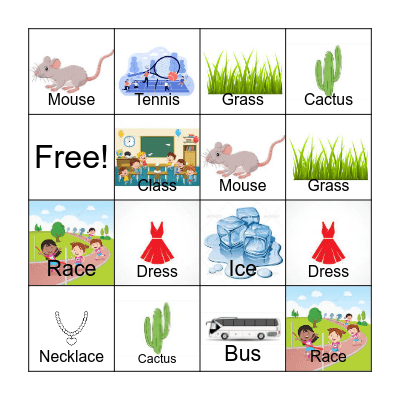 Articulation Bingo Card