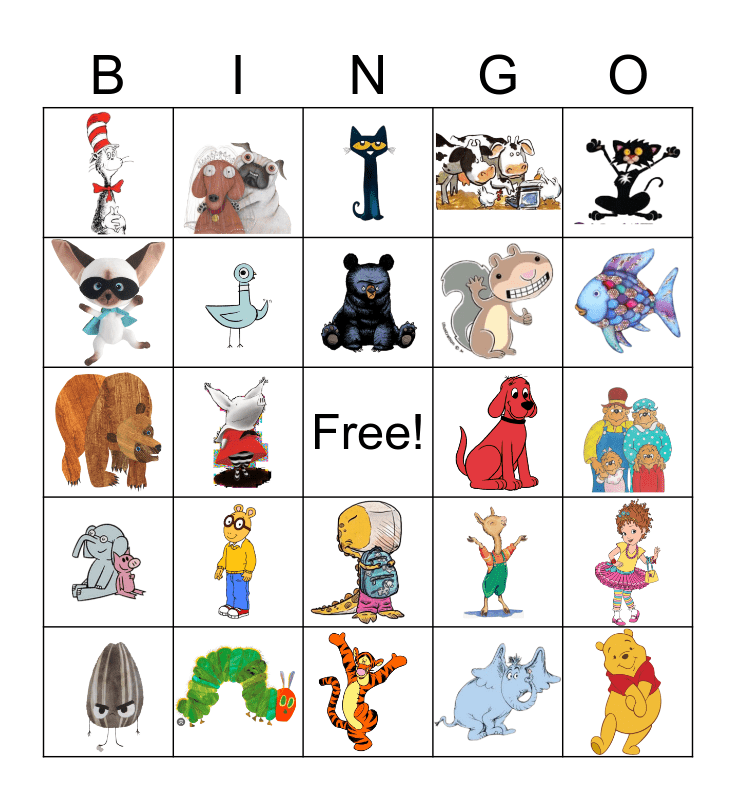 Picture Book Bingo Card