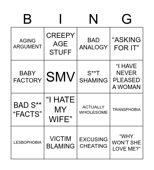 Not how girls work bingo 2 Bingo Card