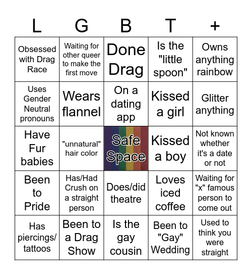 Queer Bingo Card
