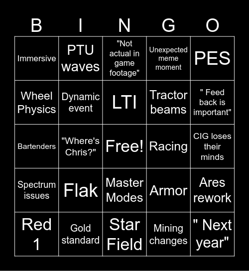 Citizencon 2023 #2 Bingo Card