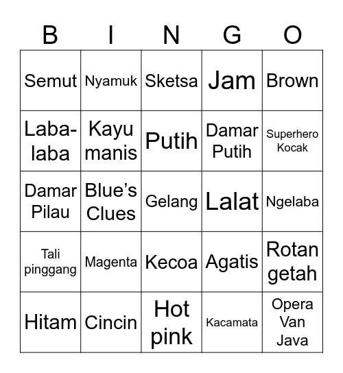 YURA’s Bingo Card
