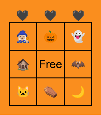 Halloween Bingo Card